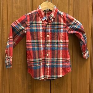 Baby gap boys plaid shirt size 4